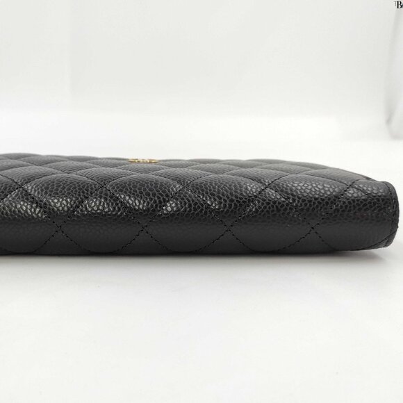 CHANEL Matelasse Caviar Leather Classic Long Zip Wallet AP0242 Black - COA inc. - Picture 9 of 17
